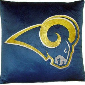 St. Louis Rams Throw Pillow Measures 14 x 14 inches